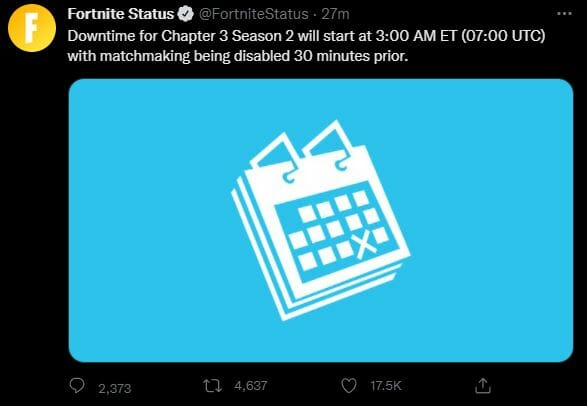 New Fortnite Update 20.00 Chapter 3 Season 2