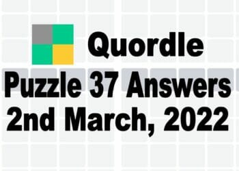 Quordle 37 Answer Today March 2 2022