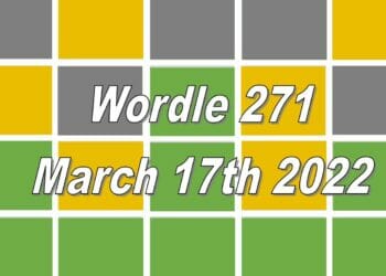 Wordle 271 - 17th March 2022
