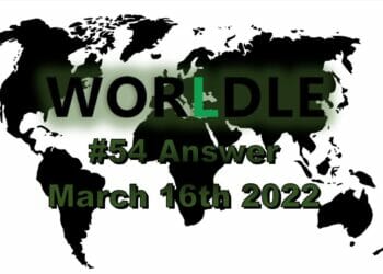 Worldle 54 - March 16th 2022