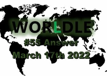 Worldle 55 - March 17th 2022