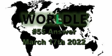 Worldle 55 - March 17th 2022