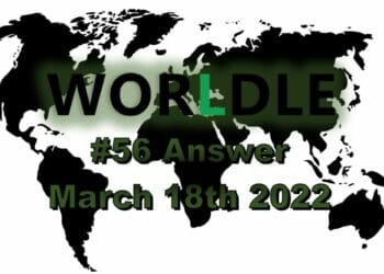 Worldle 56 - March 18th 2022