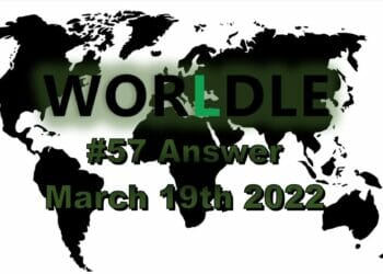 Worldle 57 - March 19th 2022