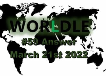 Worldle 59 - March 21st 2022