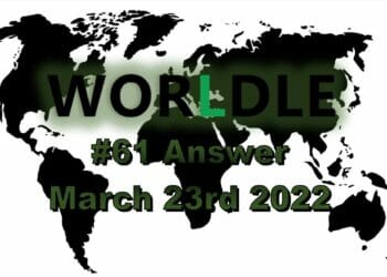 Worldle 61 - March 23rd 2022