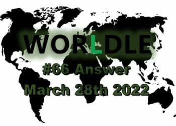 Worldle 66 - March 28th 2022