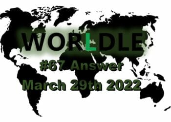 Worldle 67 - March 29th 2022