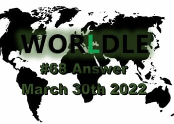 Worldle 68 - March 30th 2022