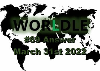 Worldle 69 - March 31st 2022