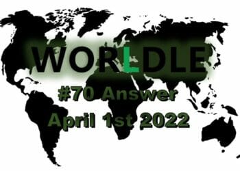 Worldle 70 - April 1st 2022