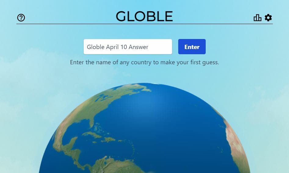 April 10 Globle Answer Today