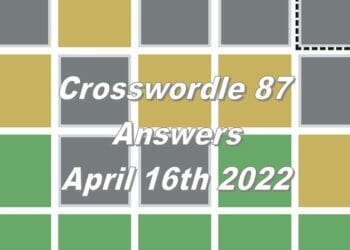 Daily Crosswordle 87 - 16th April 2022