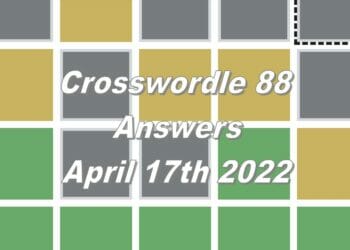 Daily Crosswordle 88 - 17th April 2022