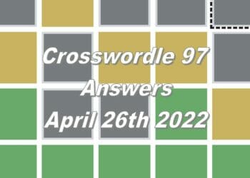 Daily Crosswordle 97 - 26th April 2022