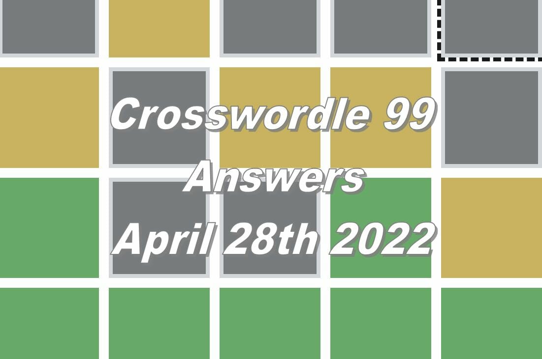 Daily Crosswordle 99 - 28th April 2022
