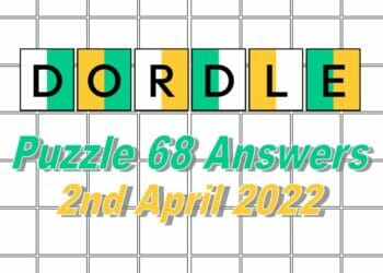 Daily Dordle 68 - 2nd April 2022