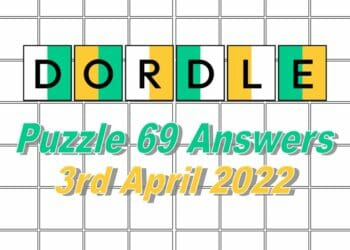 Daily Dordle 69 - 3rd April 2022