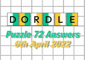 Daily Dordle 72 - April 6, 2022
