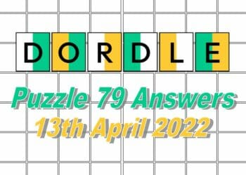 Daily Dordle 79 - April 13th, 2022