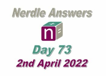 Daily Nerdle 73 - April 2nd 2022