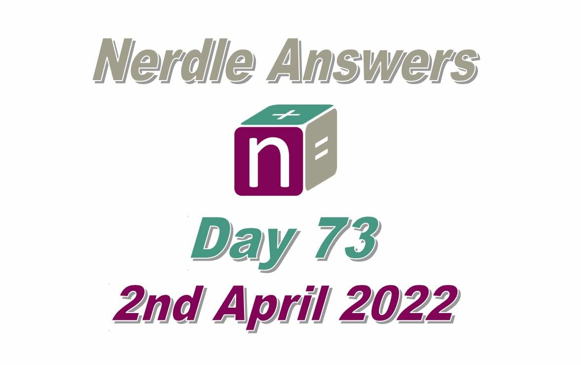 Daily Nerdle 73 - April 2nd 2022
