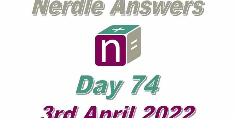 Daily Nerdle 74 - April 3rd 2022