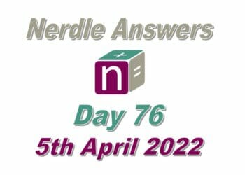 Daily Nerdle 76 - April 5th 2022