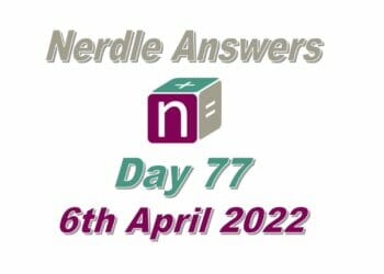 Daily Nerdle 77 - April 6, 2022
