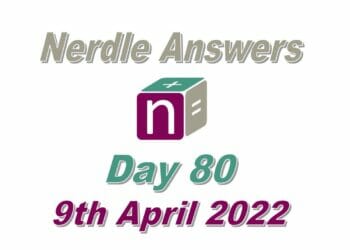 Daily Nerdle 80 - April 9, 2022