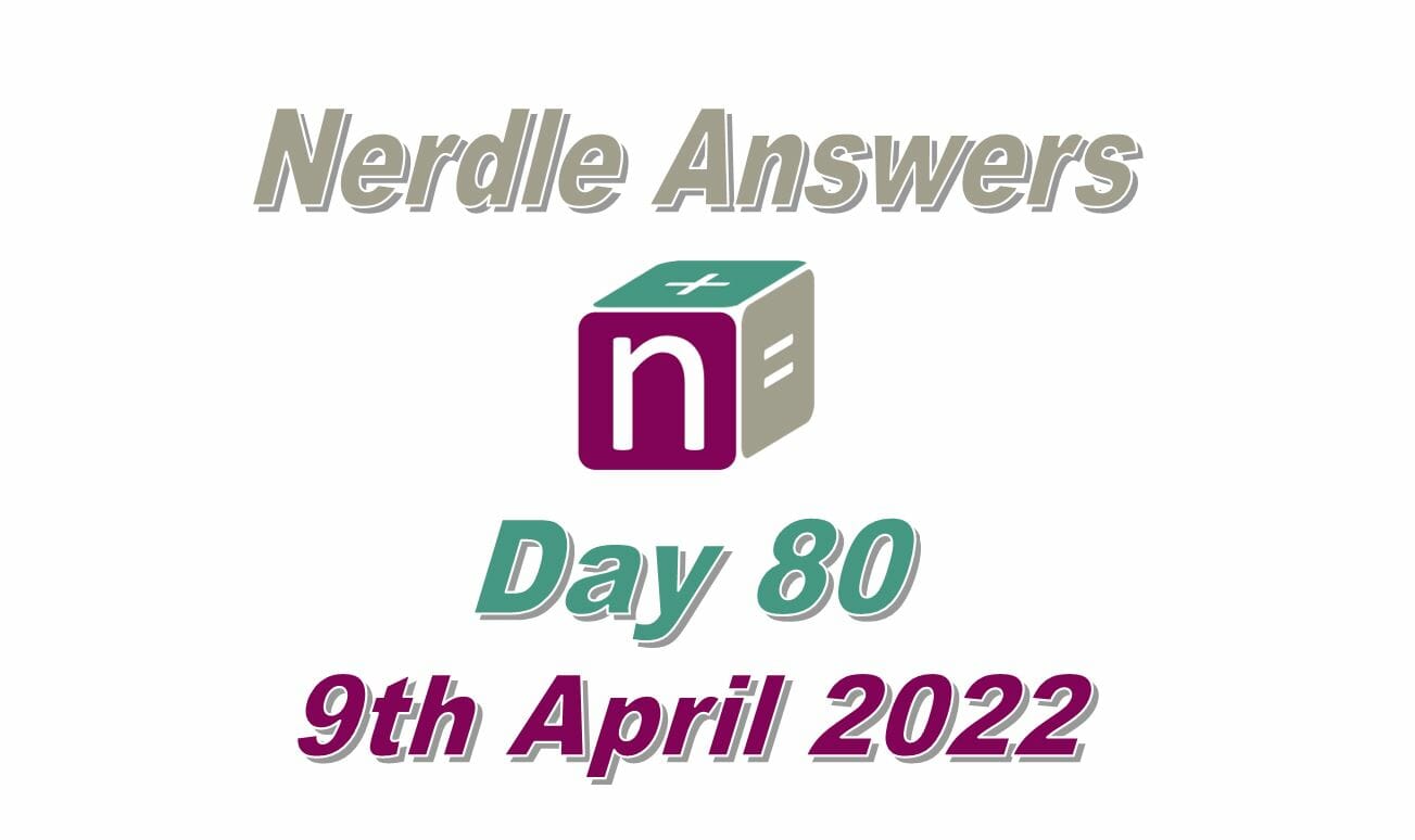 Daily Nerdle 80 - April 9, 2022