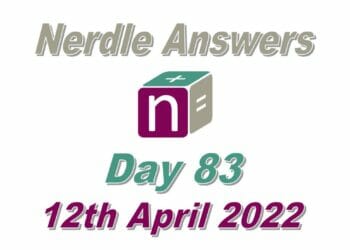 Daily Nerdle 83 - April 12, 2022