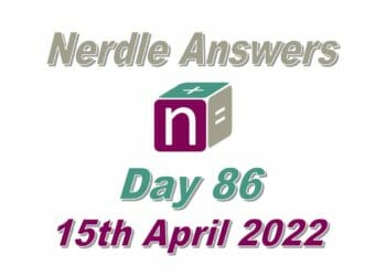 Daily Nerdle 86 - April 15, 2022