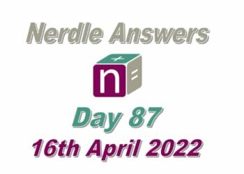 Daily Nerdle 87 - April 16, 2022