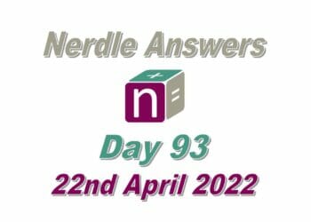 Daily Nerdle 93 - April 22nd, 2022