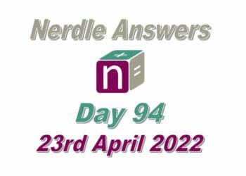 Daily Nerdle 94 - April 23rd, 2022