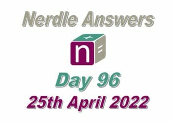 Daily Nerdle 96 - April 25th, 2022