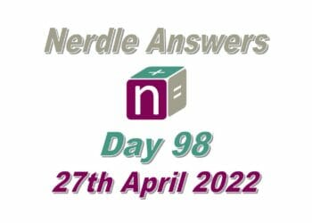 Daily Nerdle 98 - April 27th, 2022
