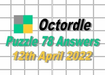 Daily Octordle 78 - April 12th, 2022
