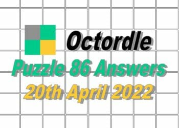 Daily Octordle 86 - April 20th, 2022