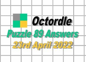 Daily Octordle 89 - April 23rd, 2022