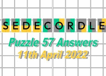 Daily Sedecordle 57 - April 11th, 2022