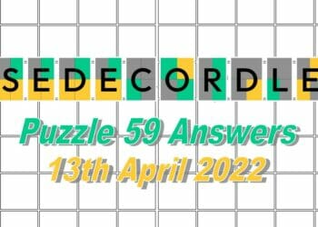 Daily Sedecordle 59 - April 13th, 2022