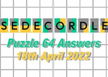 Daily Sedecordle 64 - April 18, 2022