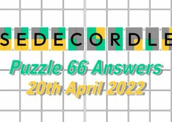 Daily Sedecordle 66 - April 20, 2022