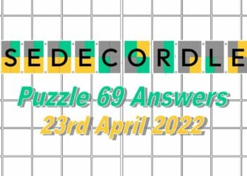 Daily Sedecordle 69 - April 23, 2022