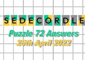 Daily Sedecordle 72 - April 26, 2022