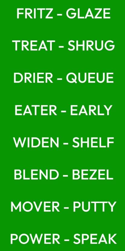 Daily Sedecordle Answer 57 - 11th April 2022