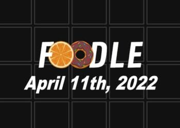 Foodle Answer 101 - 11th April 2022