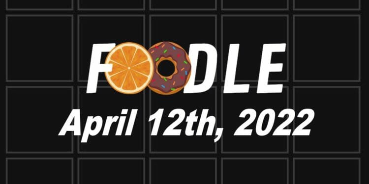 Foodle Answer 102 - 12th April 2022